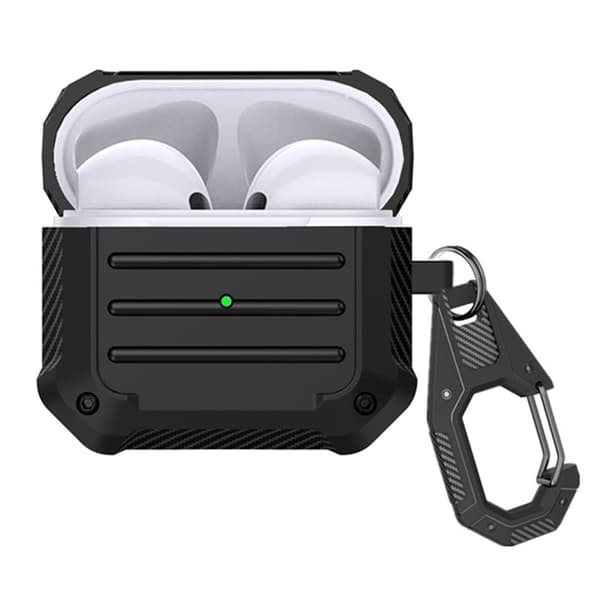 Beskyttelsesetui med spænde til AirPods Pro 2 - Sort Black