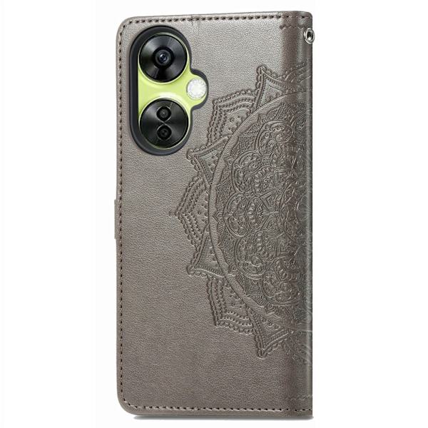 Mandala OnePlus Nord Ce 3 Lite Flip Etui - Grå Silver grey