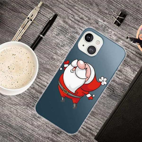 Julfodral till iPhone 14 - Glad Tomte Röd
