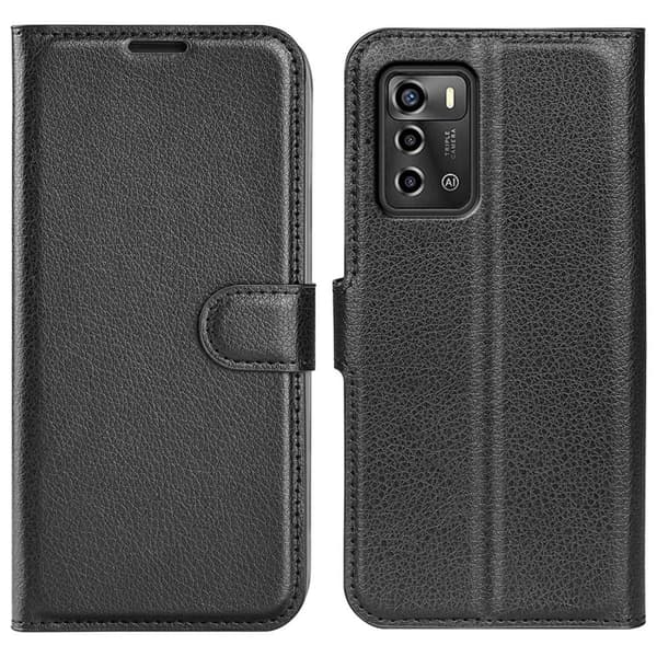 Klassisk ZTE Blade A72 Flip Etui - Sort Black