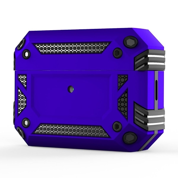 AirPods Pro 2 skyddsfodral med karbinhake - Lila Lila