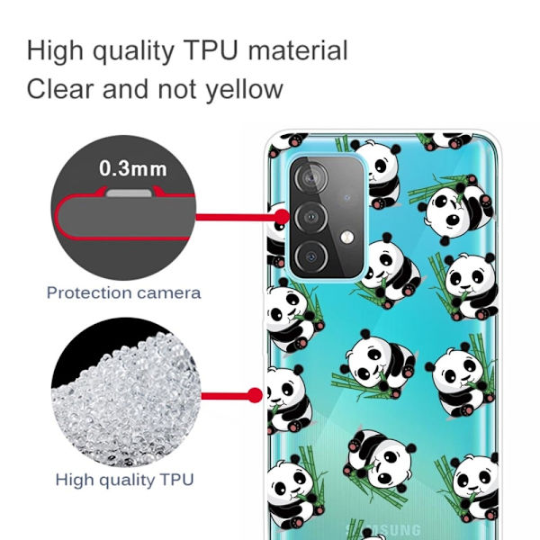 Deco Samsung Galaxy A33 5G Etui - Pandaer Multicolor