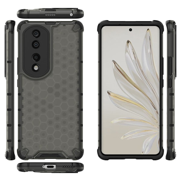 Bofink Honeycomb Honor 70 Pro Plus cover - Sort Black