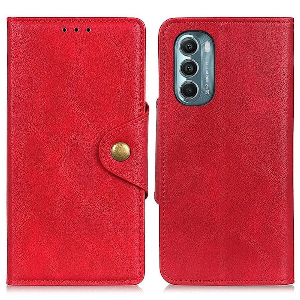 Alpha Motorola Moto G Stylus 5G (2022) læder flip etui - Rød Red