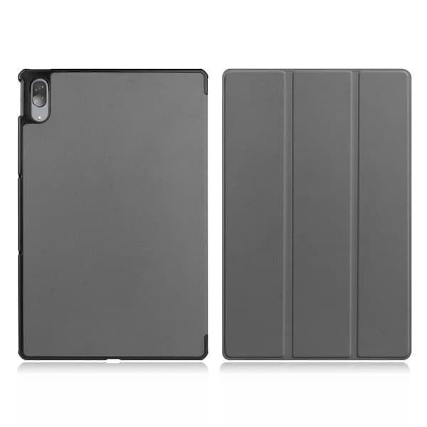 Lenovo Tab P11 Pro kolminkertainen nahkakotelo - Harmaa Silver grey