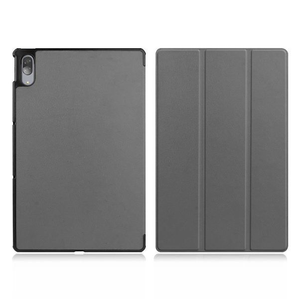 Lenovo Tab P11 Pro tri-fold læderetui - Grå Silver grey