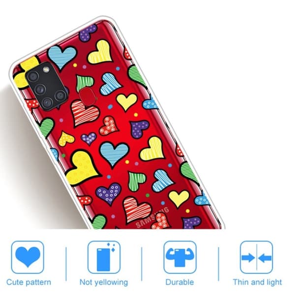 Deco Samsung Galaxy A21s cover - Flerfarvet Multicolor