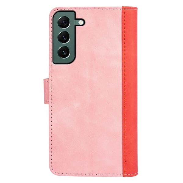 Tofarget lærdeksel for Samsung Galaxy S23 Plus - Rosa Pink