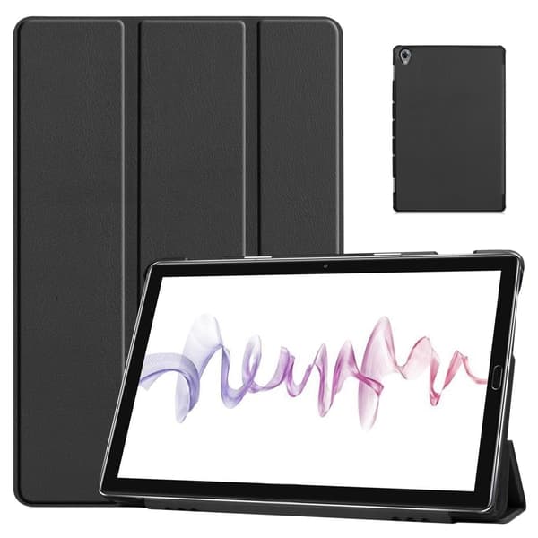 Trefoldig skinnstativveske for Huawei MatePad 10.8 - Svart Black