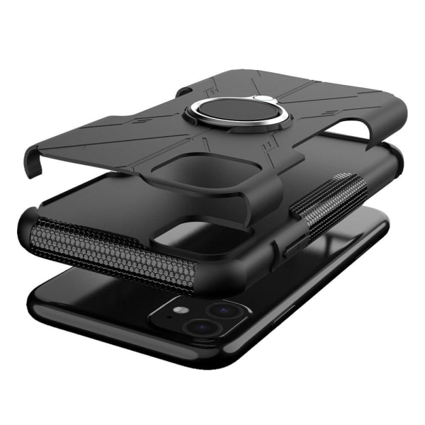 Magneettikannatin iPhone 11:lle - Musta Black