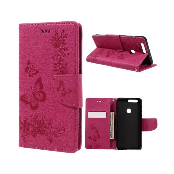 Huawei Honor 8 holdbart silicone-etui - Rød Red