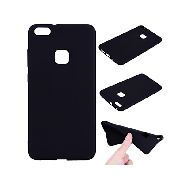 Huawei P10 Lite Lækker blødt silikone cover - Sort Black
