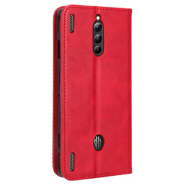Bofink Vintage ZTE nubia Red Magic 8 Pro Plus / 8 Pro Læder Etui - Rød Red