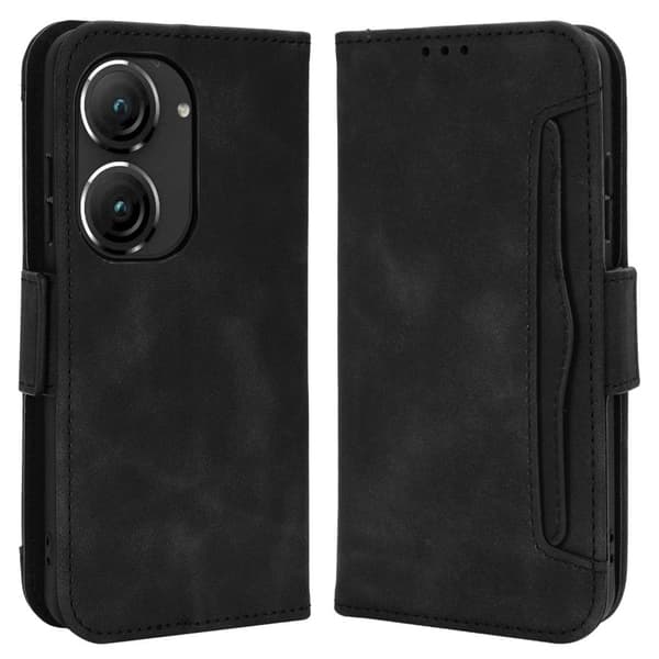 Moderni Nahkalaukku For ASUS Zenfone 9 - Musta Black