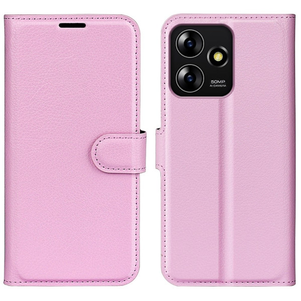 Classic ZTE Blade A73 flip etui - Rosa Pink