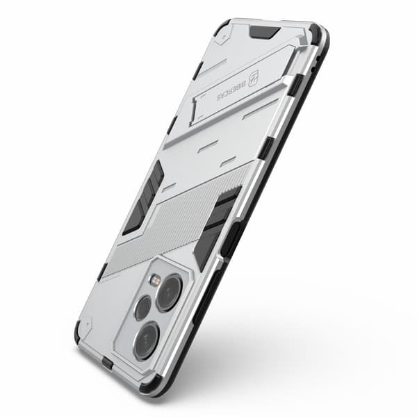 Støtsikkert hybriddeksel for Xiaomi Redmi Note 12 Pro - Sølv Silver grey