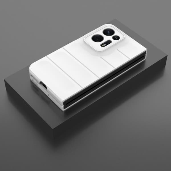 Blødt grebsformet Oppo Find N2 cover - Hvid White