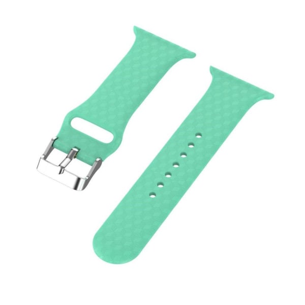 Apple Watch Series 5 44mm 3D rhinestone silicone watch band - Green Green