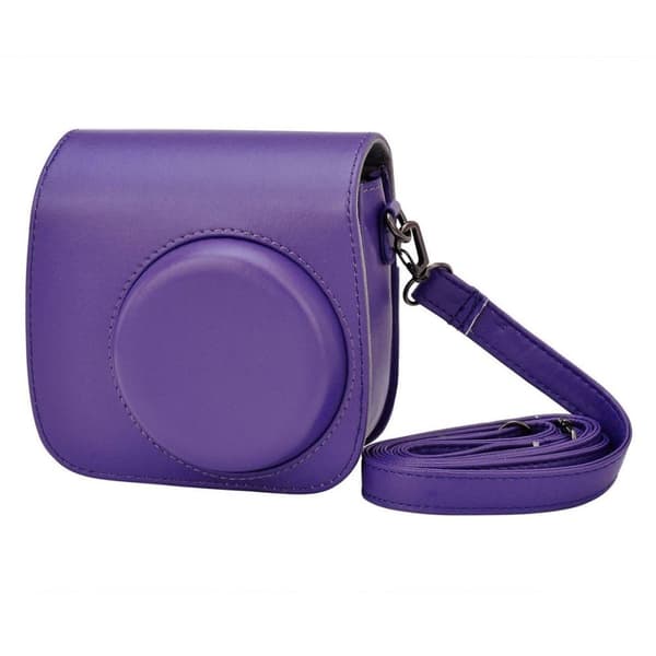 Fujifilm Instax Mini 9 / 8 læder etui - mørkelilla Purple