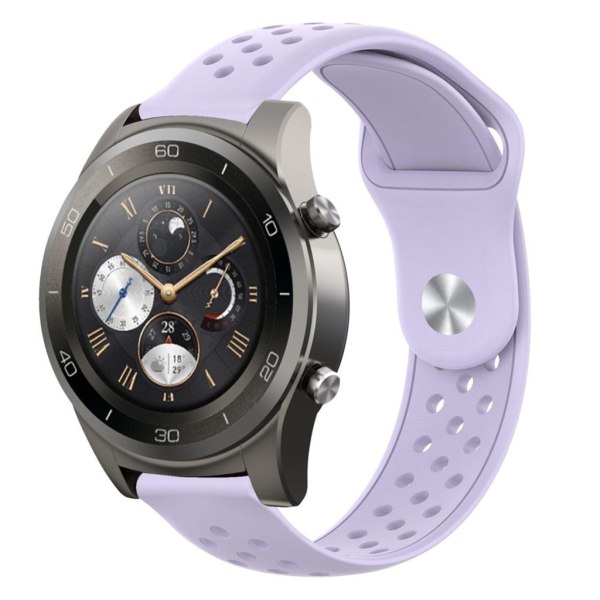 22mm Huawei Watch 2 Pro silicone watch band - Light Purple Purple