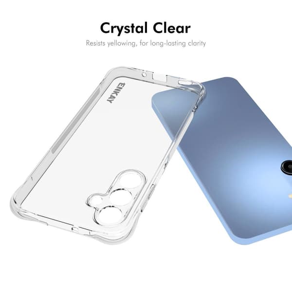 ENKAY klart fallsikkert etui for Samsung Galaxy A16 Transparent
