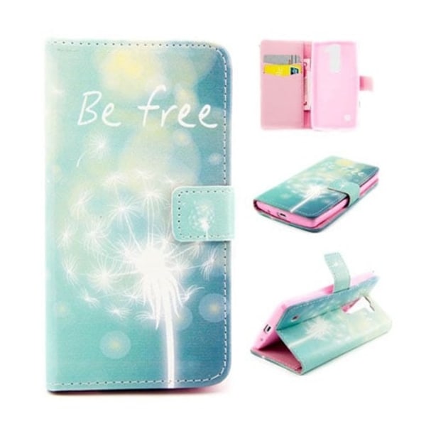 Moberg LG Leon Læder Etui - Mælkebøtte & Be Free Blue