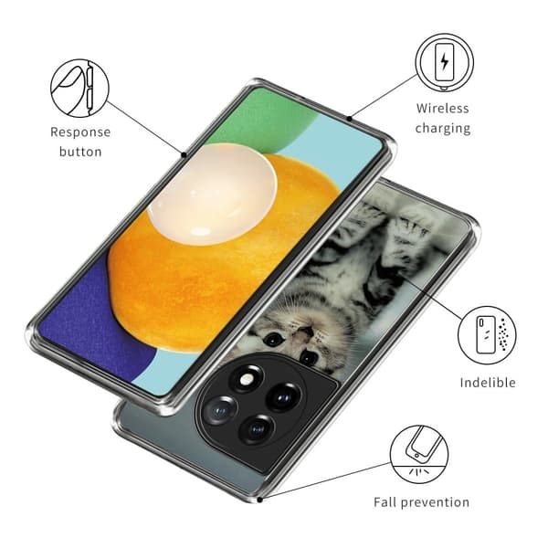 Deco OnePlus Ace 3 / OnePlus 12R cover - Style N Silver grey