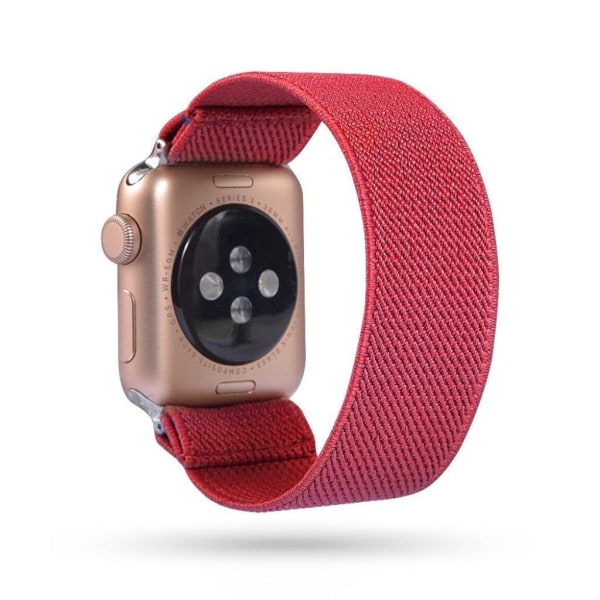 Apple Watch Series 6 / 5 44mm enkel nylon-urrem - Vandmelons Rød Red