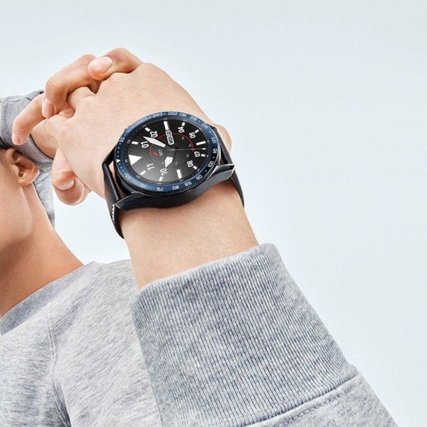 Samsung Galaxy Watch 3 (45mm) ruostumattomasta teräksestä valmistettu kehys - Sininen / Sininen / Sininen Blue