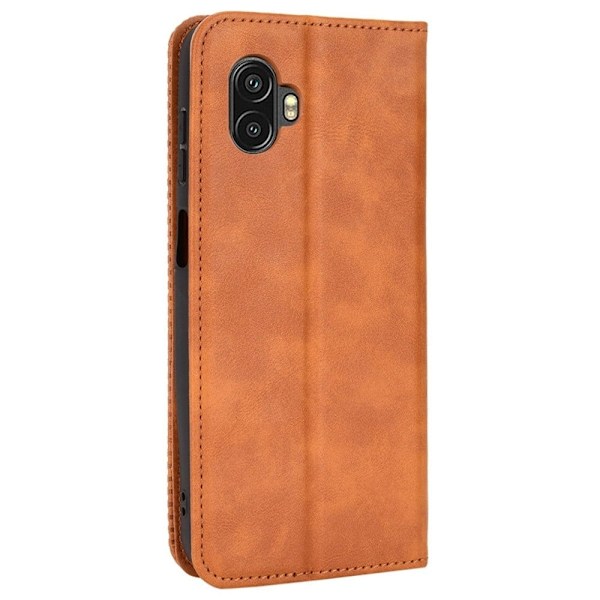 Bofink Vintage läder Samsung Galaxy Xcover 6 Pro fodral - Brun Brun