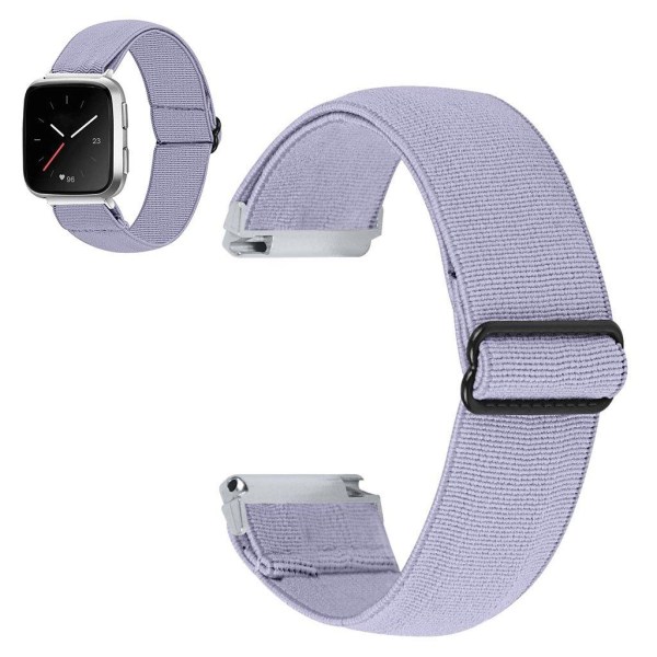 Apple Watch 40mm elastic watch strap - Light Grey Silvergrå