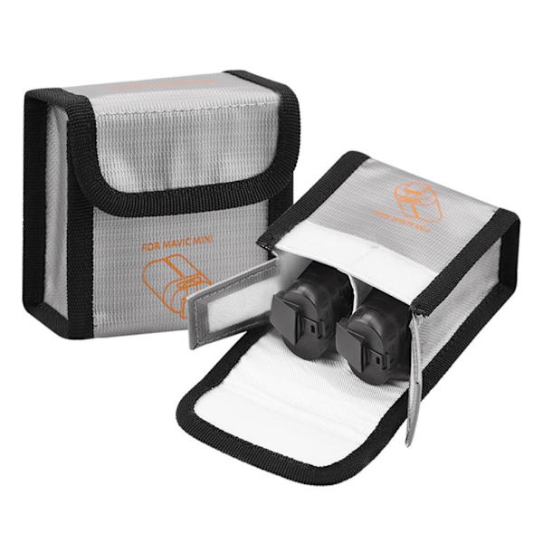 DJI Mavic Mini battery stötsäker storage väska - Size: 8.5 x 9.1 x 4.7cm Silvergrå