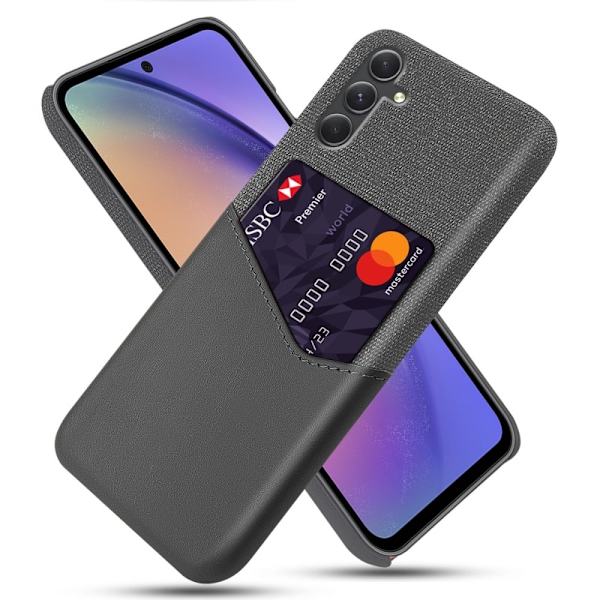 Bofink Samsung Galaxy A55 korttikotelo - Harmaa Silver grey
