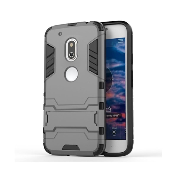 Hårderåde Motorola G4 Play deksel - Grå Silver grey