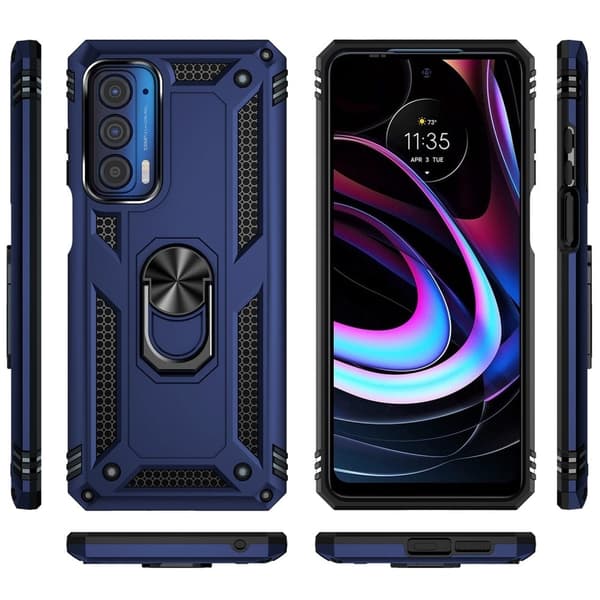 Bofink Combat Motorola Edge (2021) Suojakotelo - Sininen Blue