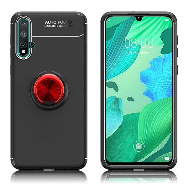Ringo kuoret - Huawei Nova 5 - Musta / Punainen Black