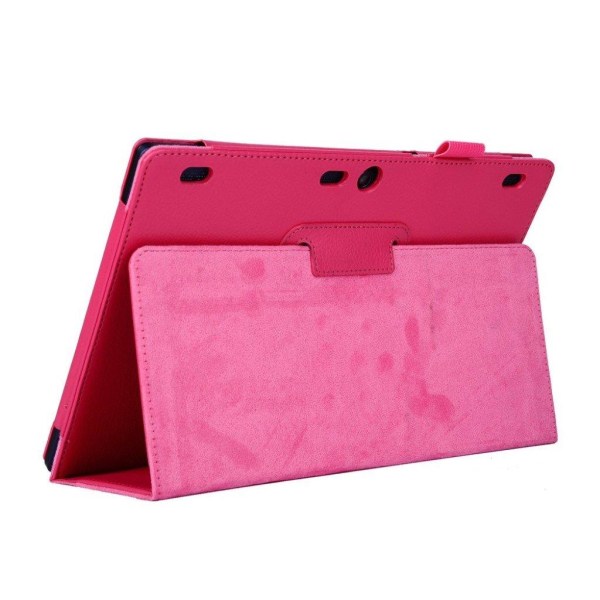 Lenovo Tab 2 A10-70 litchi läderfodral - Varm rosa Rosa