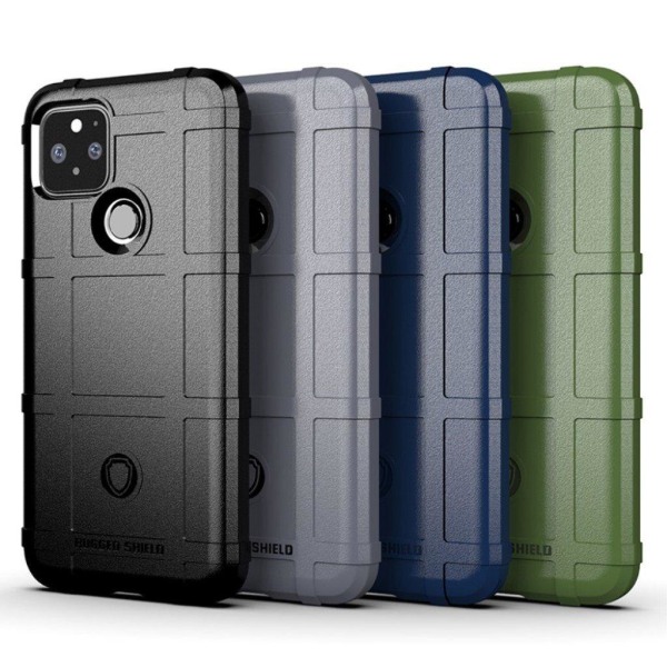 Rugged Shield Etui Google Pixel 5 - Militærgrøn Green