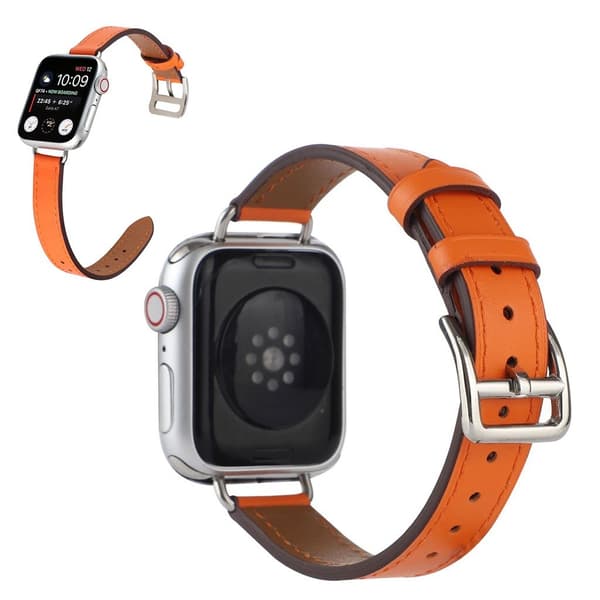 Apple Watch 40 mm urrem i læder med skruedesign - Brun Brown