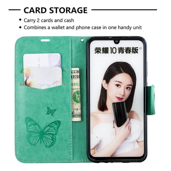 Butterfly Huawei P Smart 2019 kotelot - Vihreä Green