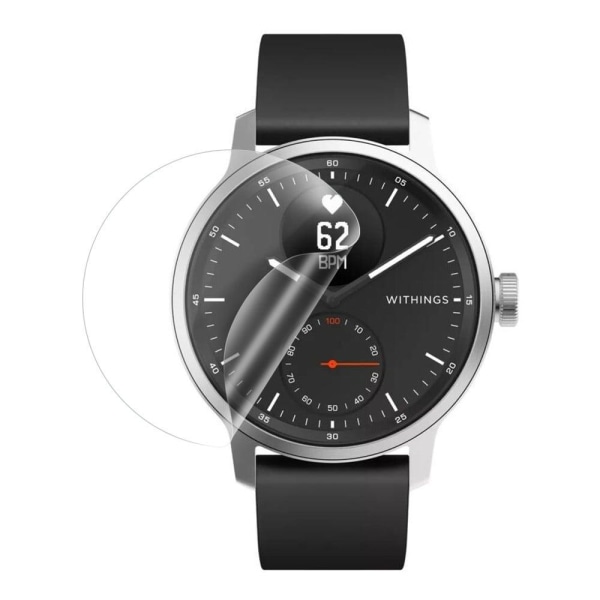 Withings ScanWatch 38 mm ultraklar TPU-skærmbeskytter Transparent