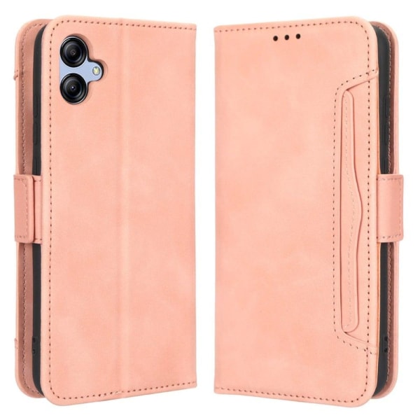 Stilrent Plånboksfodral i Läder till Samsung Galaxy A04e - Rosa Rosa