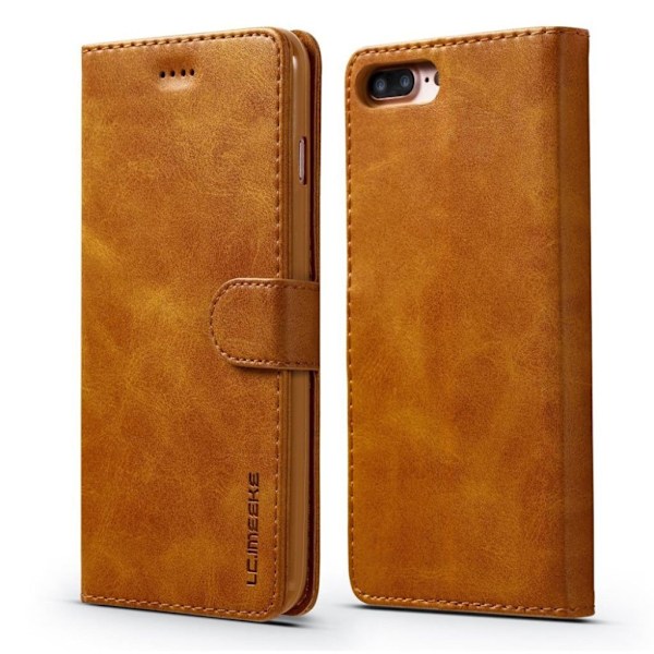 LC.Imeeke läder iPhone 8 Plus / iPhone 7 Plus fodral - Brun Brun