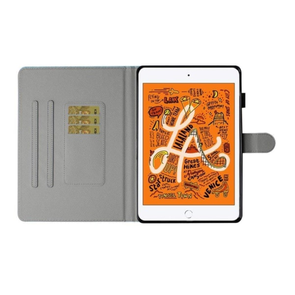 iPad Mini (2019) / Mini 4 cool pattern leather flip case - Butte Blå