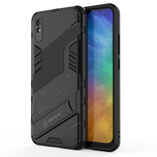 Støtsikkert hybriddeksel for Xiaomi Redmi 9A - Svart Black