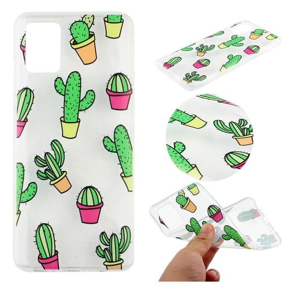 Deco Samsung Galaxy A51 cover - Kaktus Green