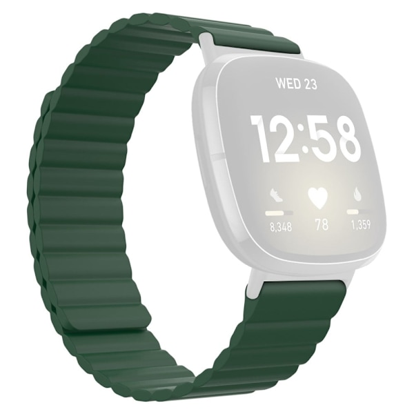 Fitbit Sense 2 / Versa 4 silikonikellon hihna - Vihreä Green