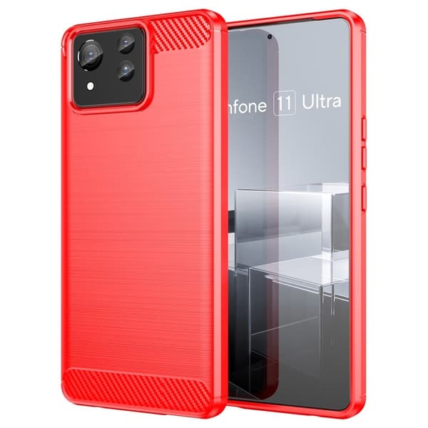 Carbon Flex Asus Zenfone 11 Ultra kotelot - Punainen Red