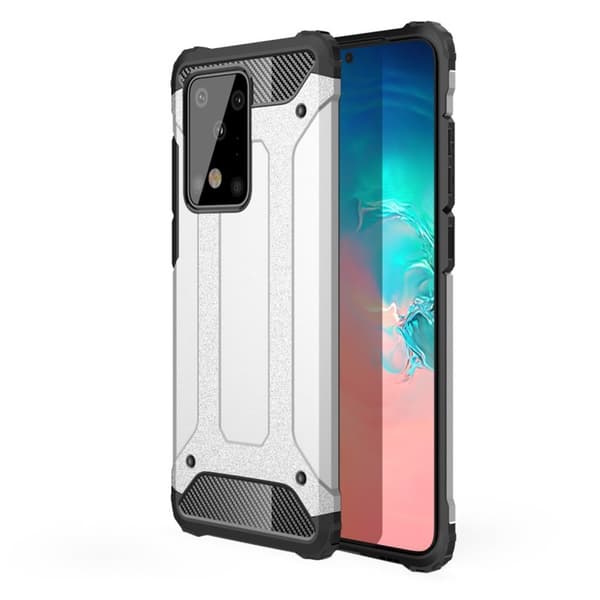 Armour Guard Samsung Galaxy S20 Ultra skal - Silver/Grå Silvergrå