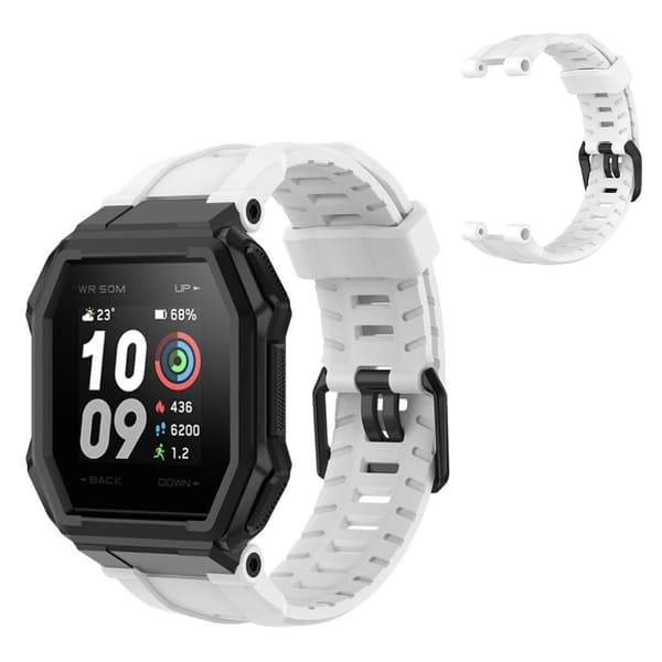 Amazfit Ares holdbar silikone rem - hvid White